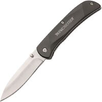 Winchester Linerlock Black Aluminum Folding Knife WN6220035W