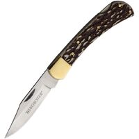 Winchester Medium Stag Lockback Folding Knife WN6220080W