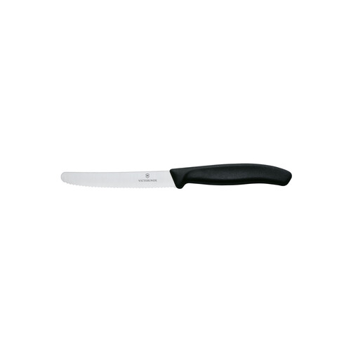 VICTORINOX Swiss Classic Tomato and Table Knife - Black