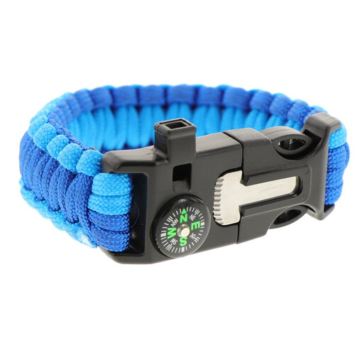 Fighting Bro Paracord Bracelet Black and Blue BN51994