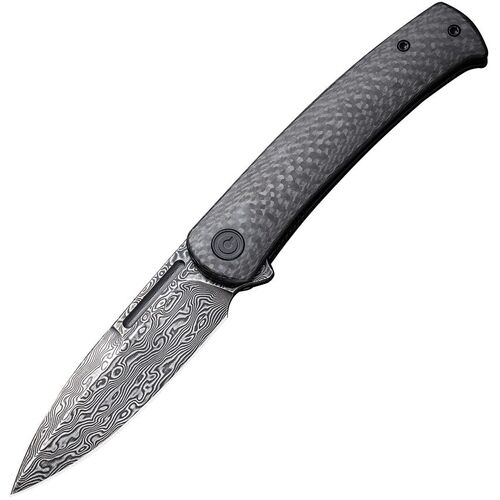 Civivi Caetus Linerlock Dam Folding Knife | Damascus Steel, Carbon fiber Handle, C21025CDS1