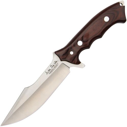 Hibben Legacy Fighter IV Knife | Brown finger grooved pakkawood handle GH5112