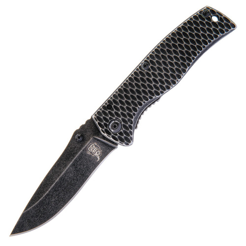 Gas Monkey Ash Stonewash Framelock Folding Knife