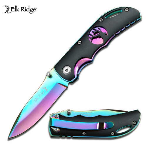 Elk Ridge Rainbow Pocket Knife KER134RB